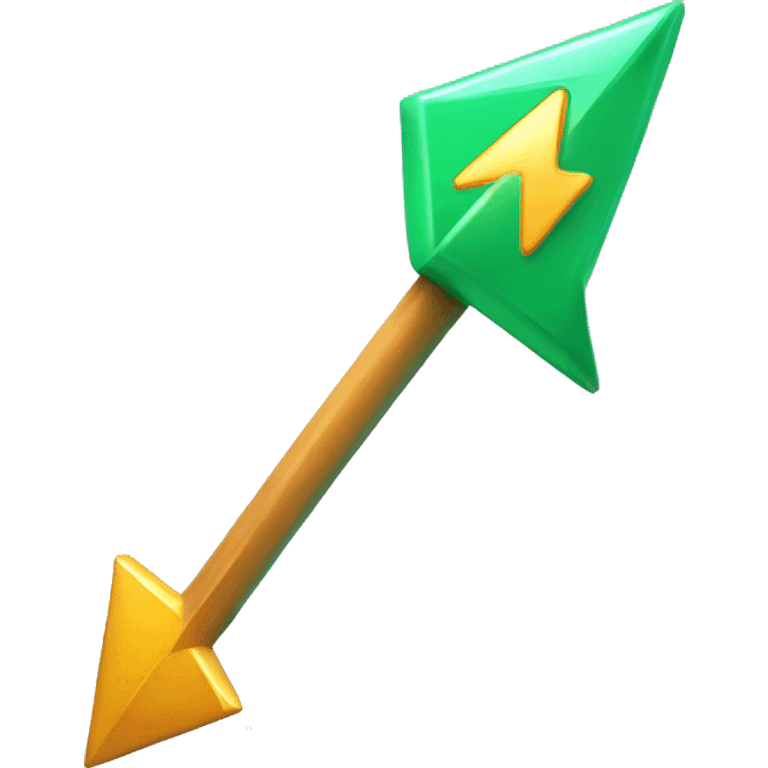 Level up symbol with an arrow pointing up emoji