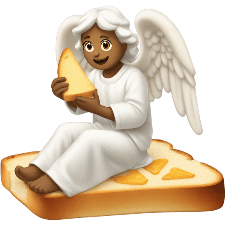 Angel on bread emoji