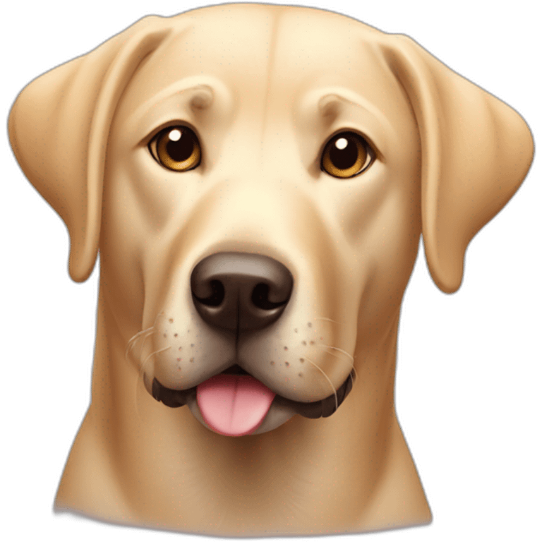 Labrador dog face  emoji