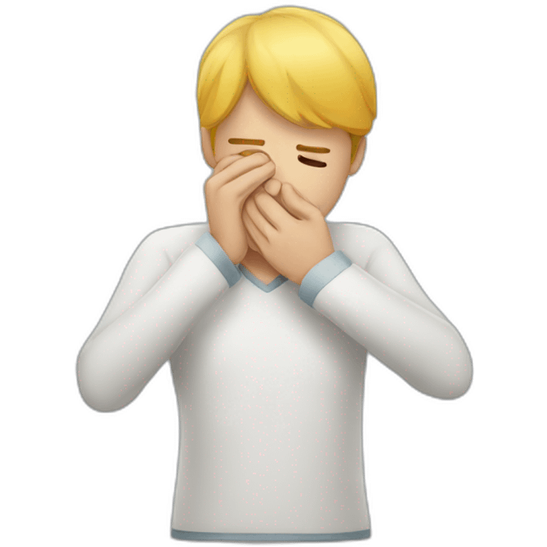 man feeling sick emoji