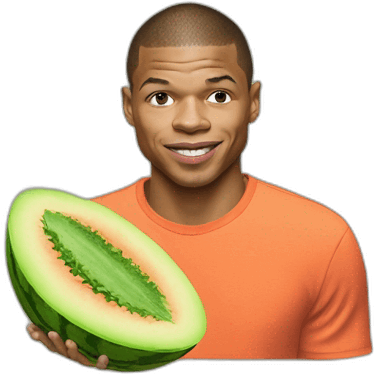 mbappe with melon emoji