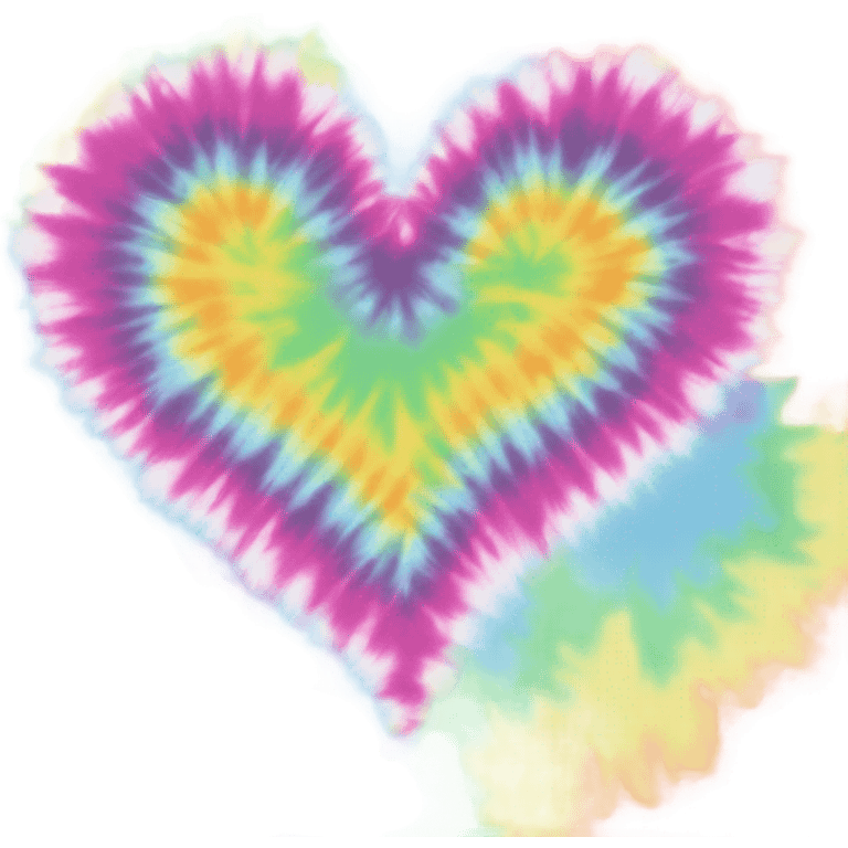 tie dye heart emoji