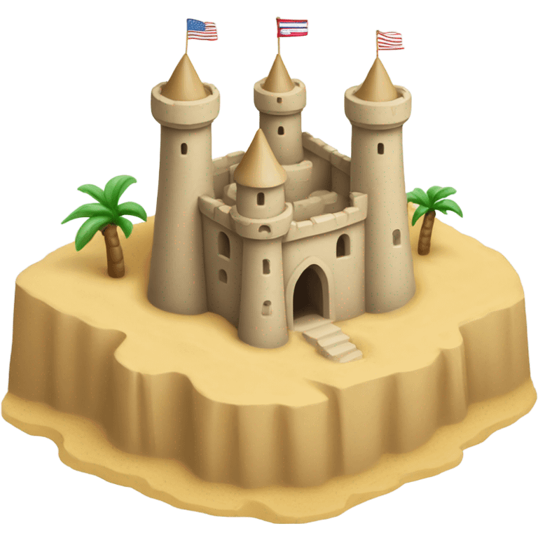 Mini sand castle emoji