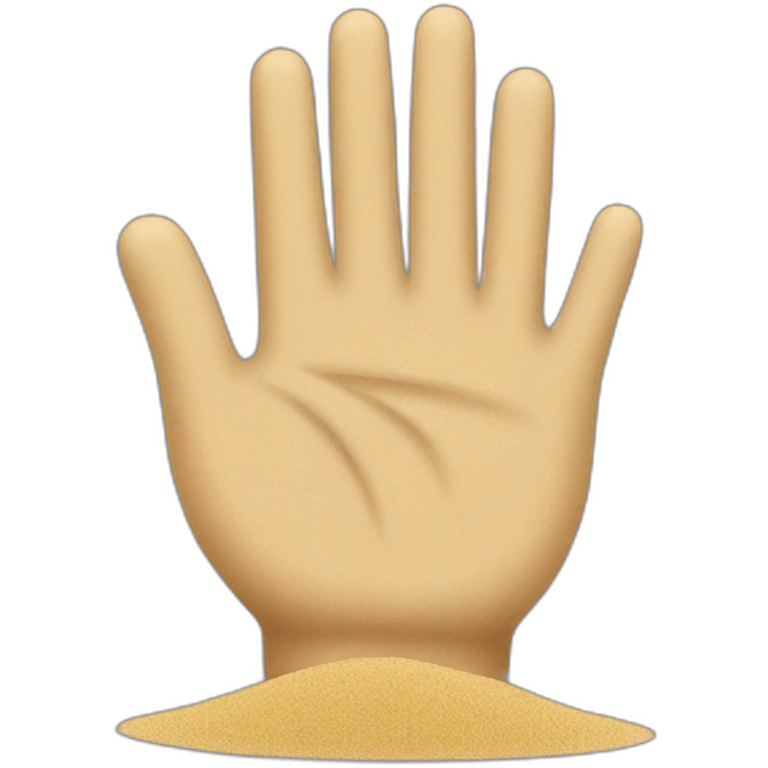 handful of sand emoji