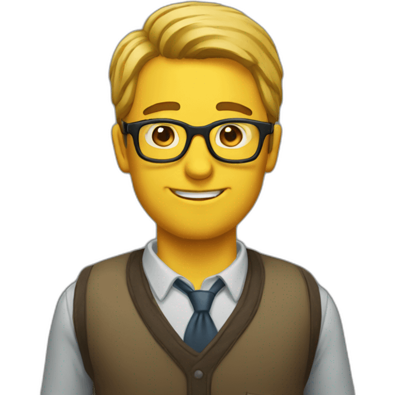 Nerdy Man emoji