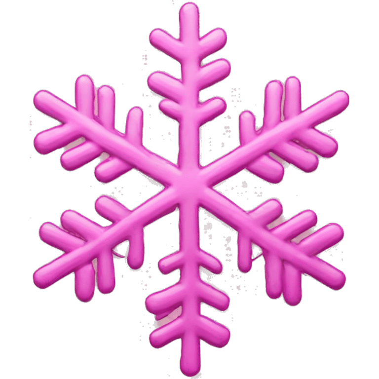 Pink snowflake emoji