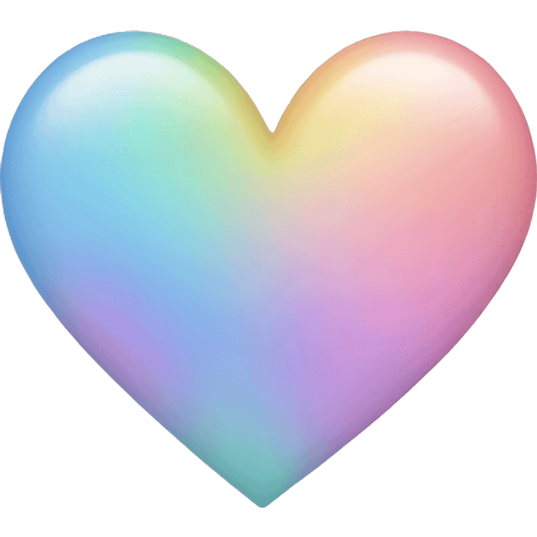 Pastel rainbow heart emoji