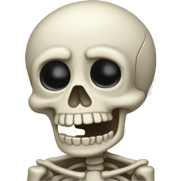 crying skeleton  emoji