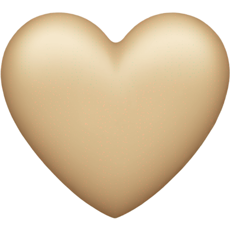 Beige heart emoji