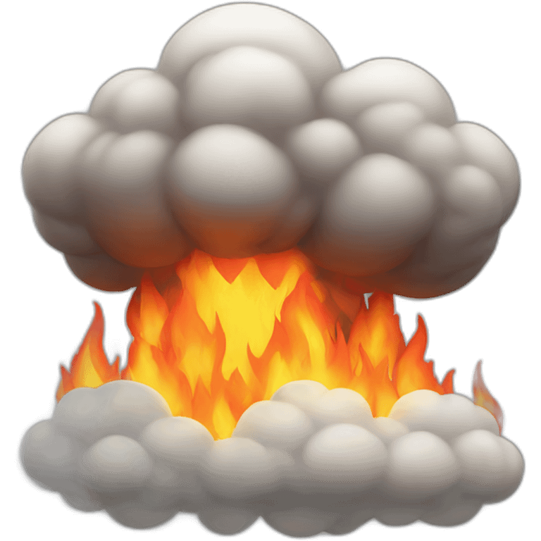 Fire cloud emoji