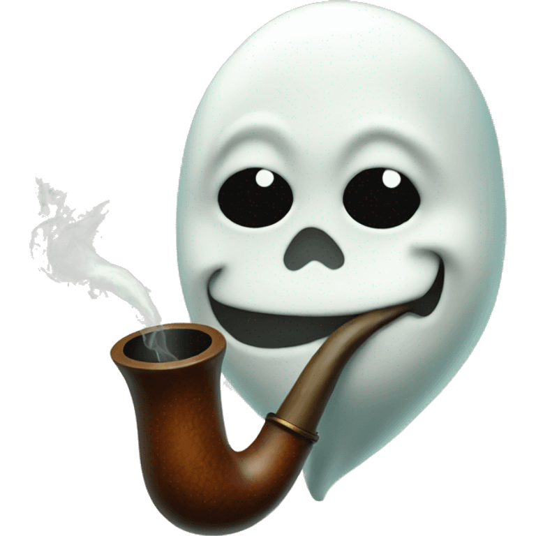 Ghost smoking pipe emoji