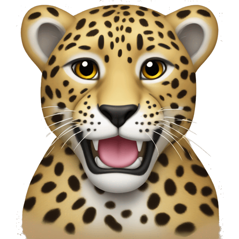 Leopardo con lazo emoji