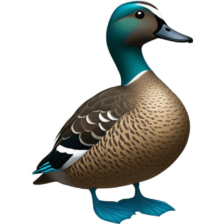 Blue Winged Teal Full Body Standing  emoji