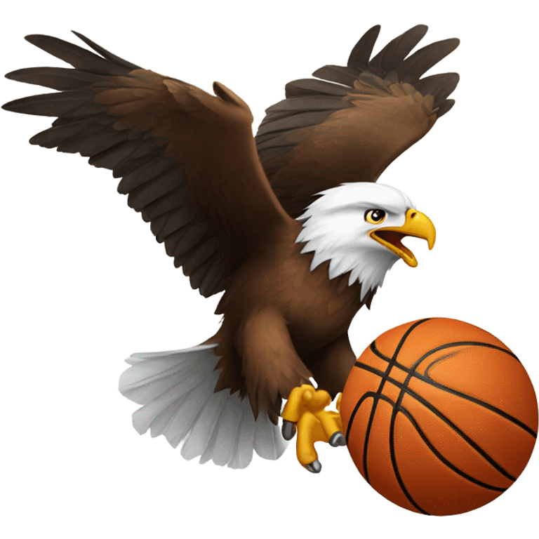 Eagle playing basketball emoji