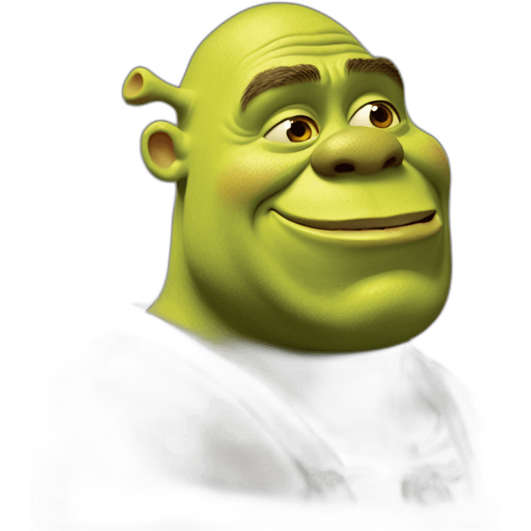 Shrek dans son marais emoji