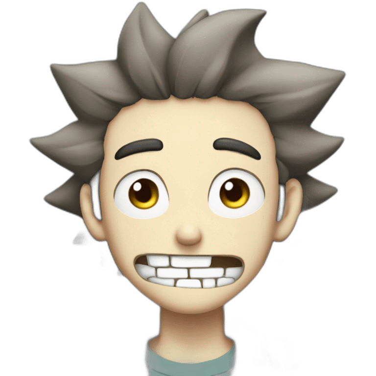 young anime rick sanchez emoji