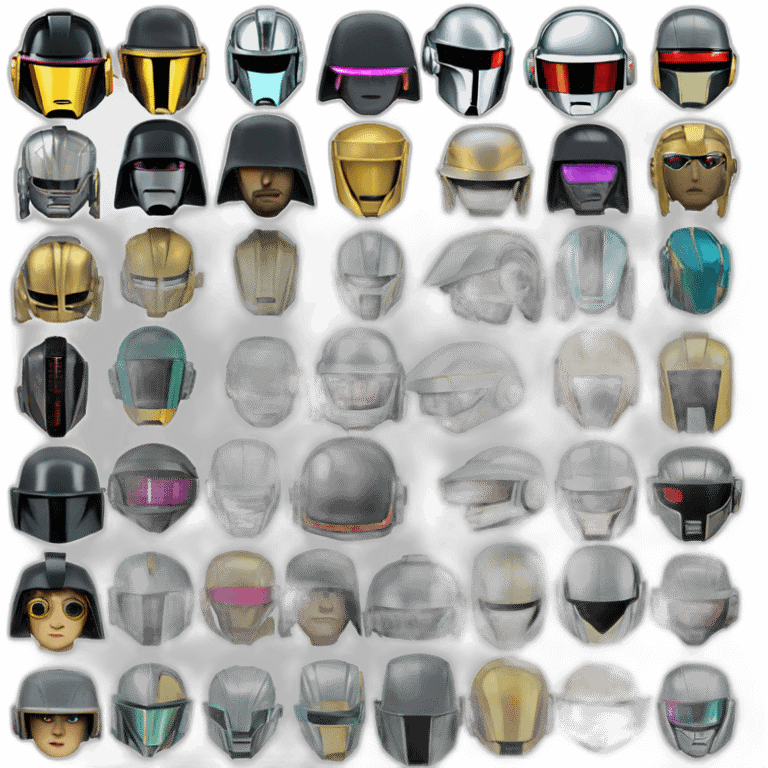 daft punk 2 robot heads emoji