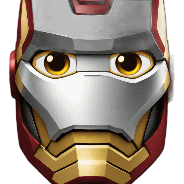 Iron man face emoji