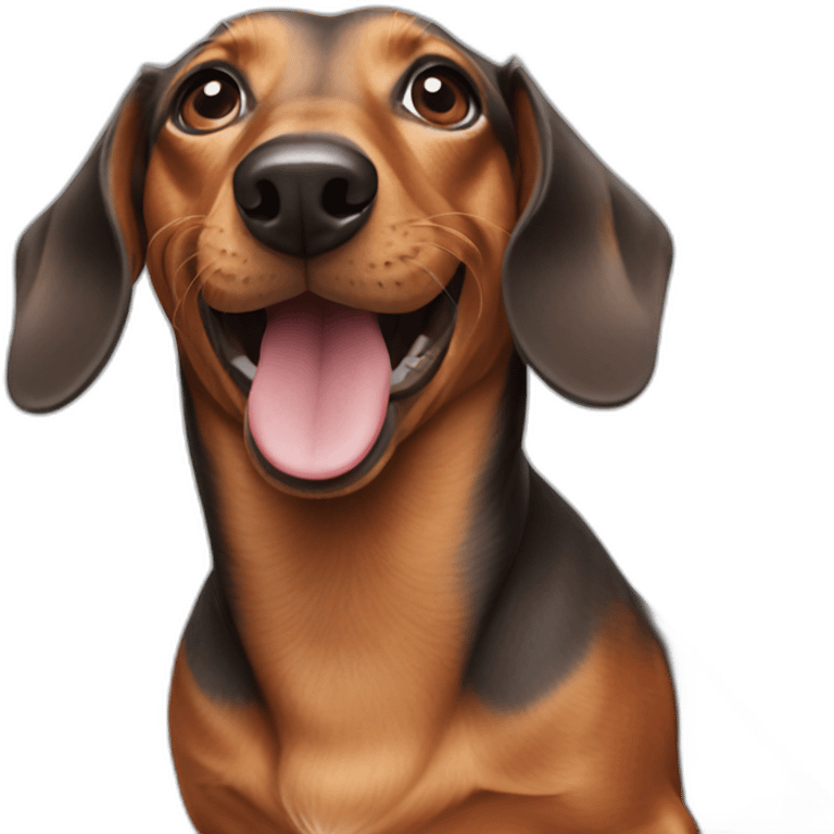 dachshund celebrate emoji