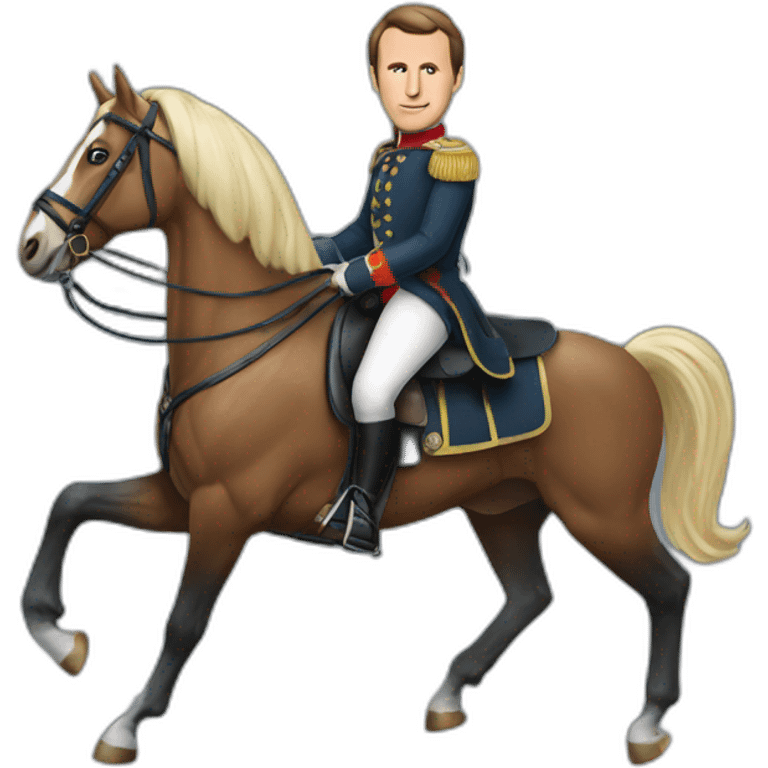 macron sur cheval emoji