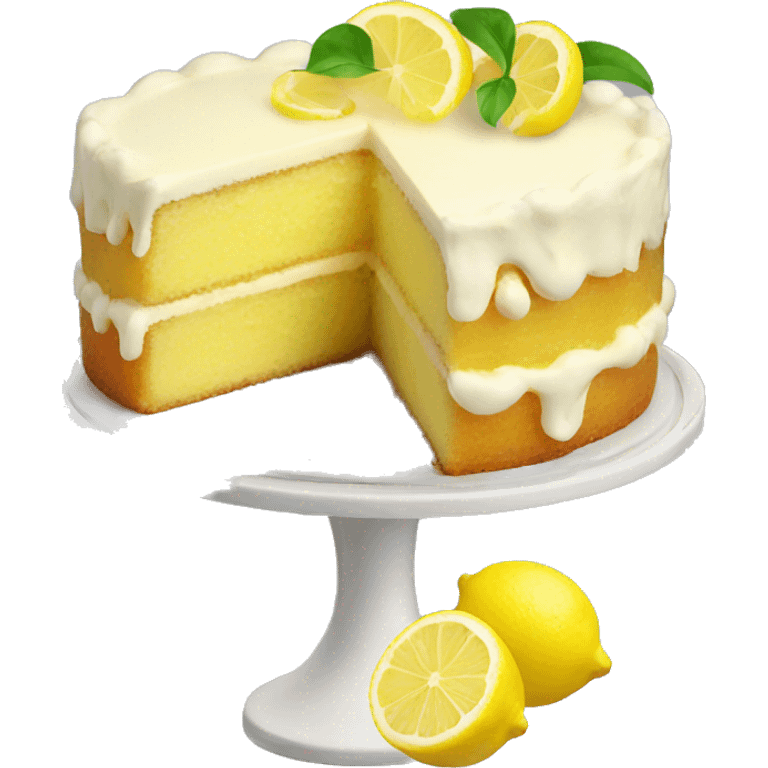 Lemon cake emoji