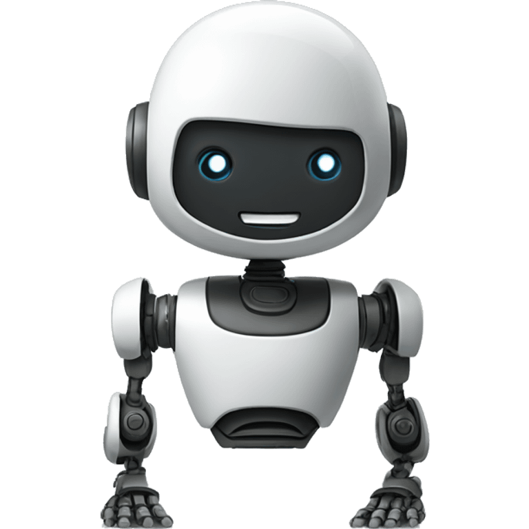 robot say Hello welcome  emoji