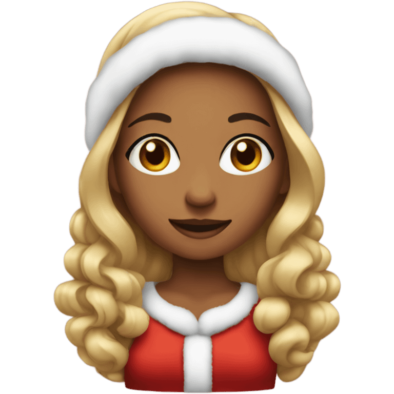 christmas girl emoji