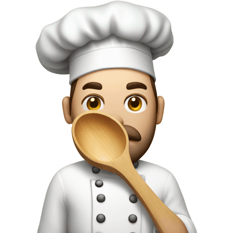 sad white male chef emoji