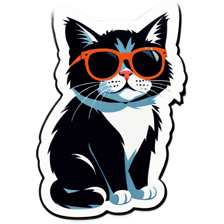 Cat with sunglasses emoji