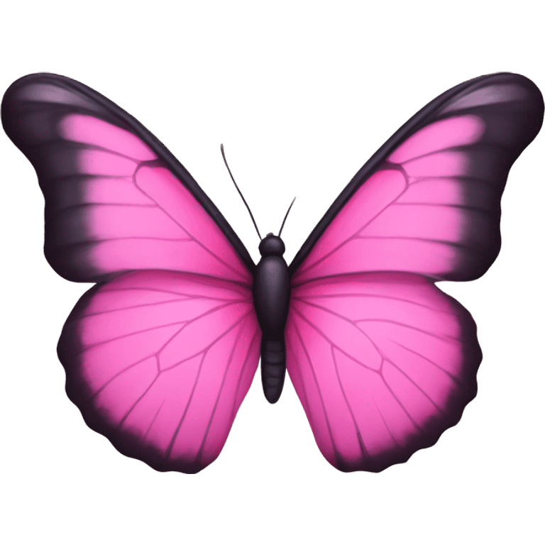 A pink butterfly emoji