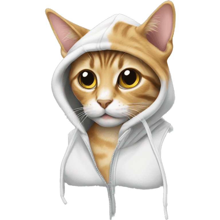 cat on hoodie emoji