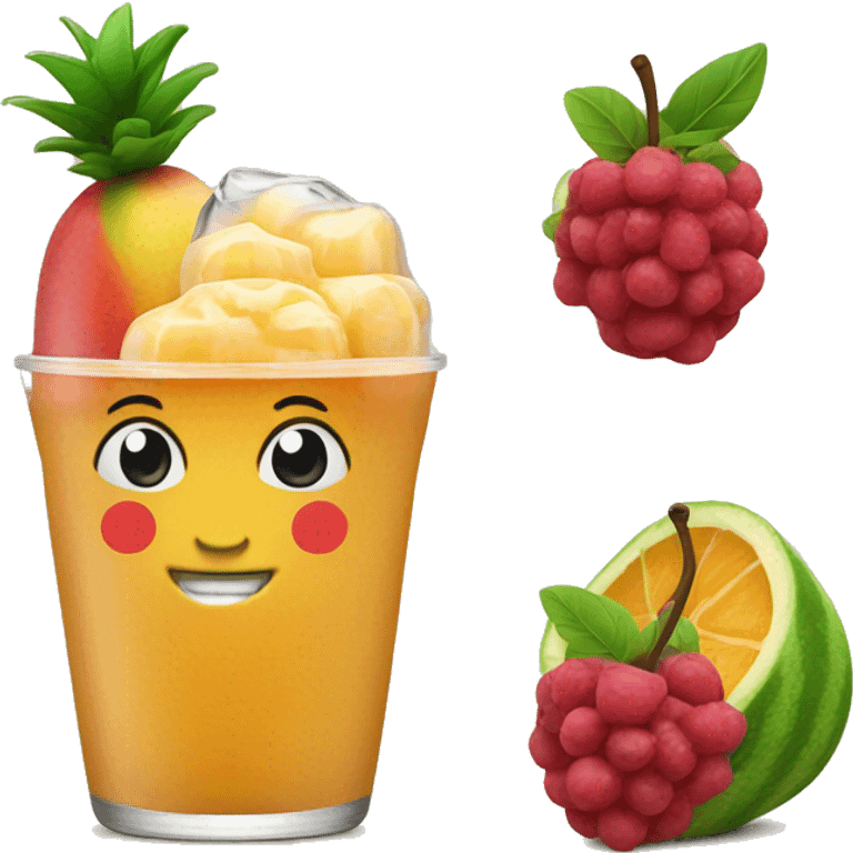 Fresh fruit raspado  emoji