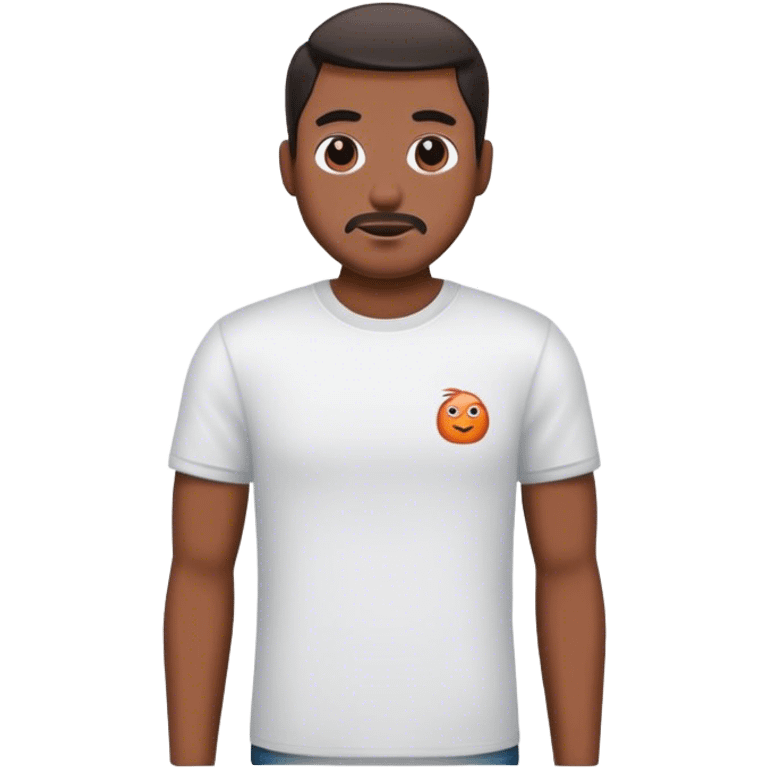 man with t-shirt emoji