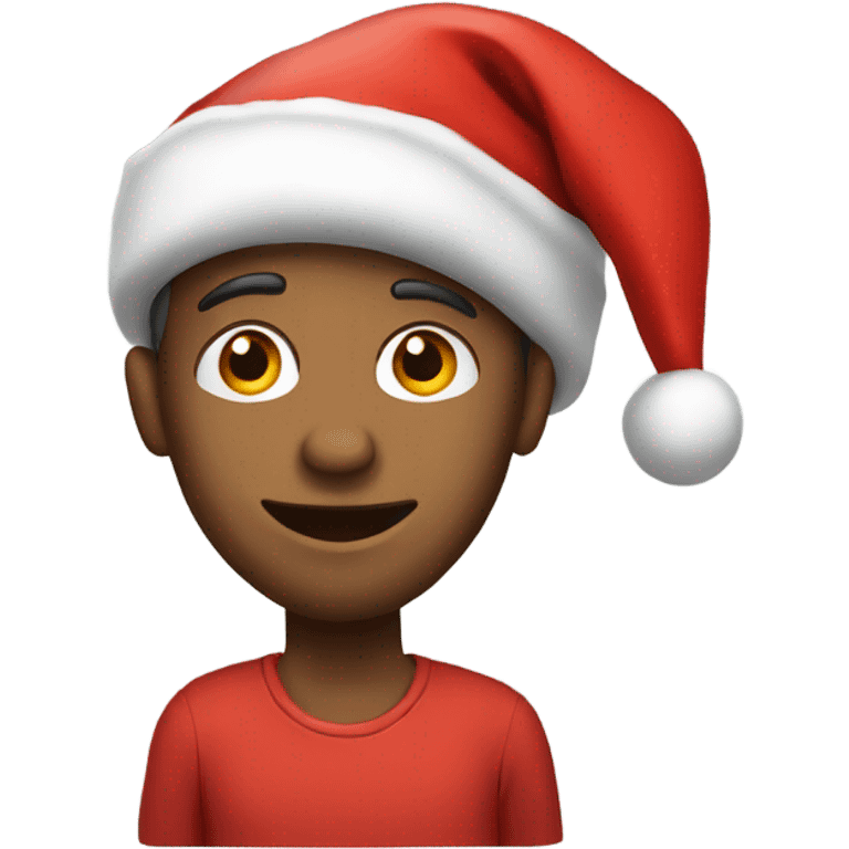 realistic male in santa hat emoji