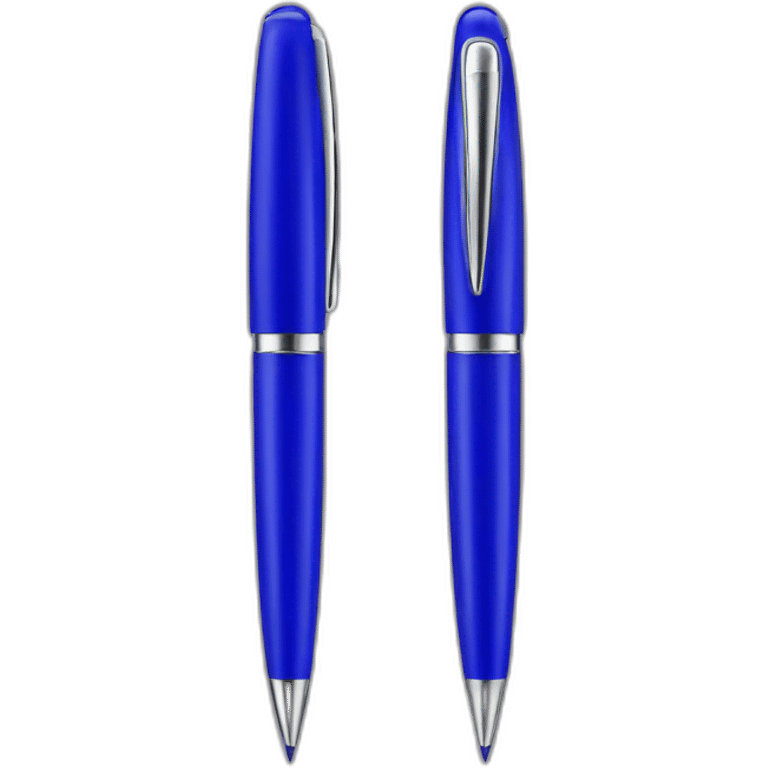 Blue ballpoint pen emoji