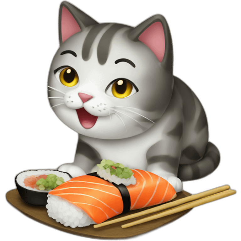 cat-eating-sushi emoji