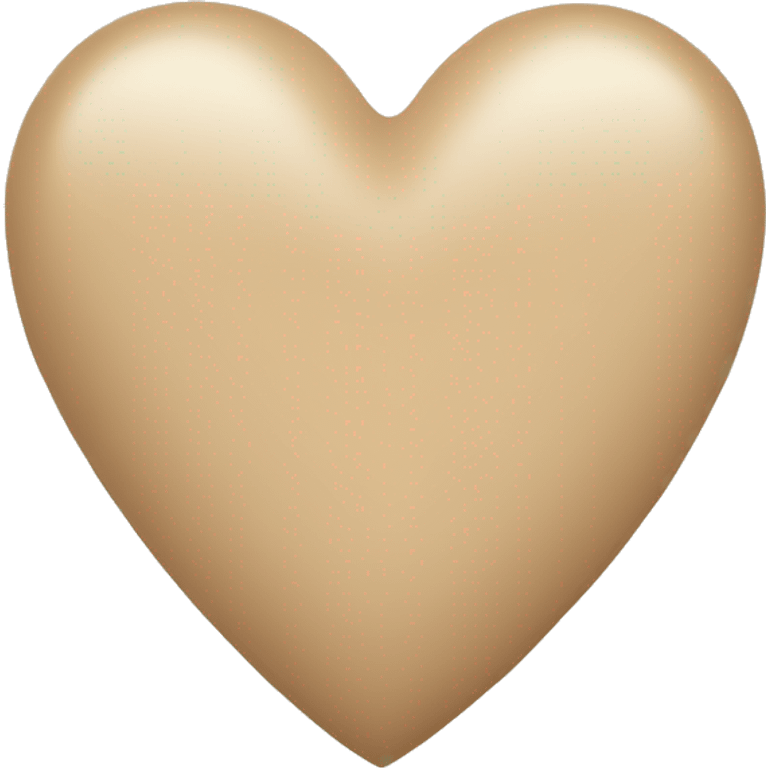 Beige heart emoji