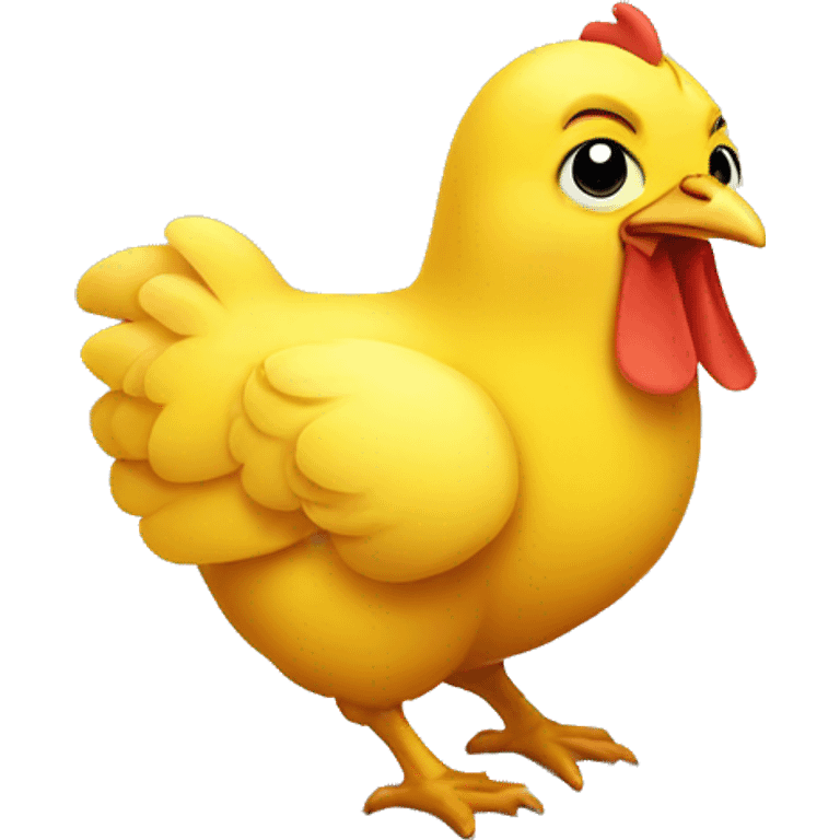 yellow cute chicken emoji