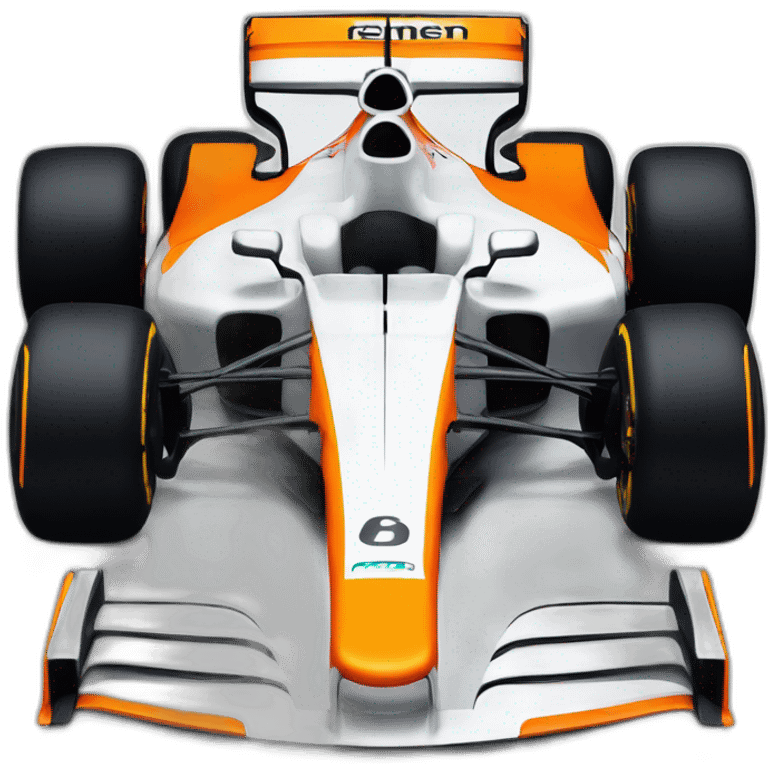 Car Formula 1 of Mclaren emoji