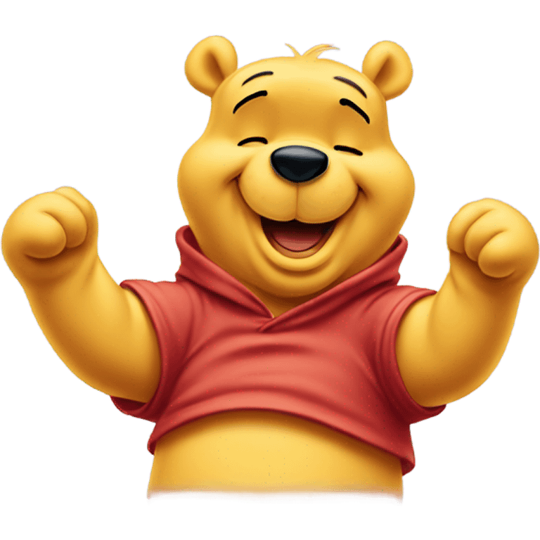 Winnie the Pooh giving hugs emoji