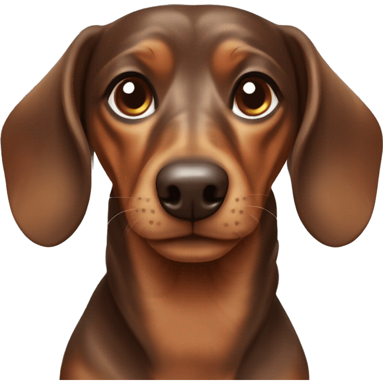 Marble Brown Dachshund emoji