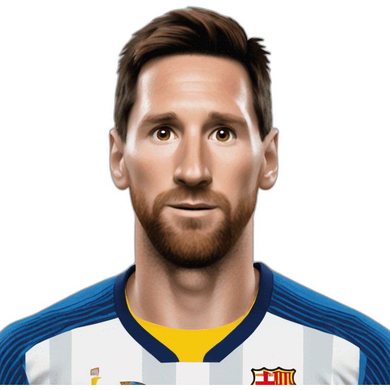 Dieu qui embrasse Messi emoji