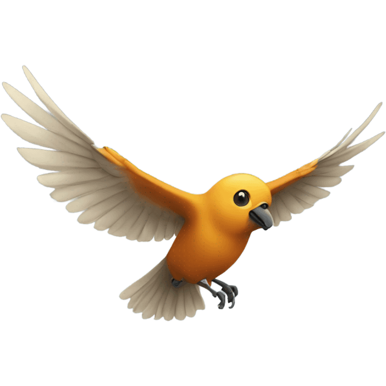 a bird flying emoji