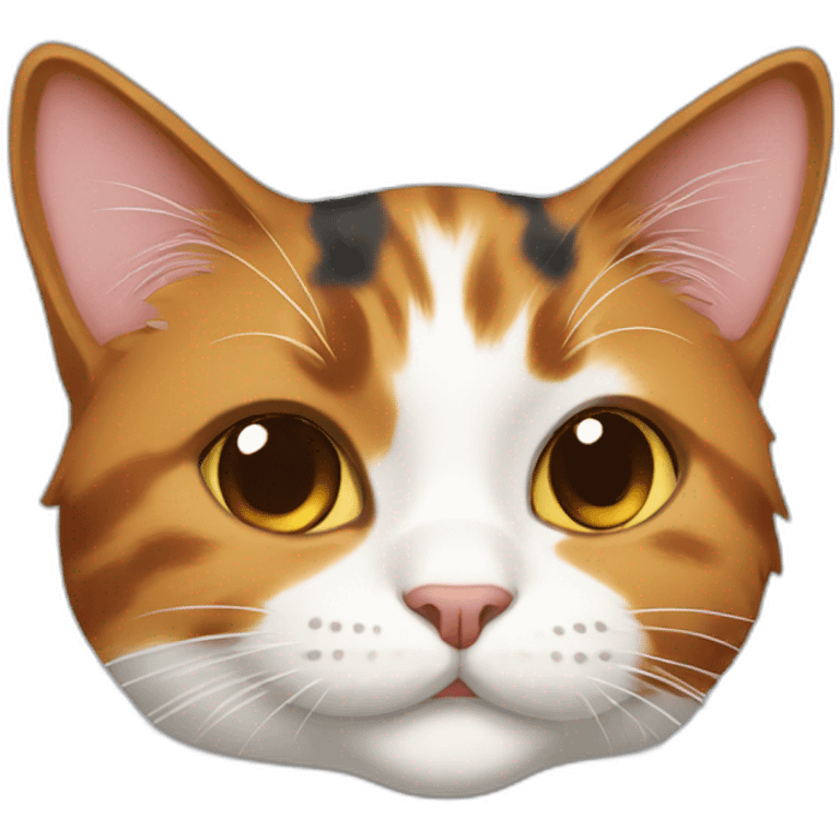 Calico cat happy emoji