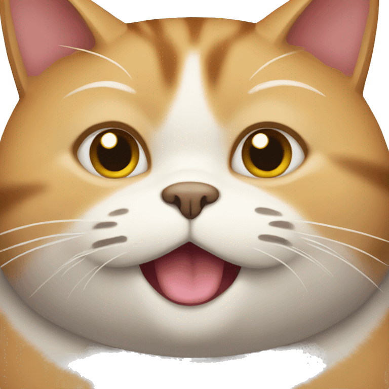 A fat cat  emoji