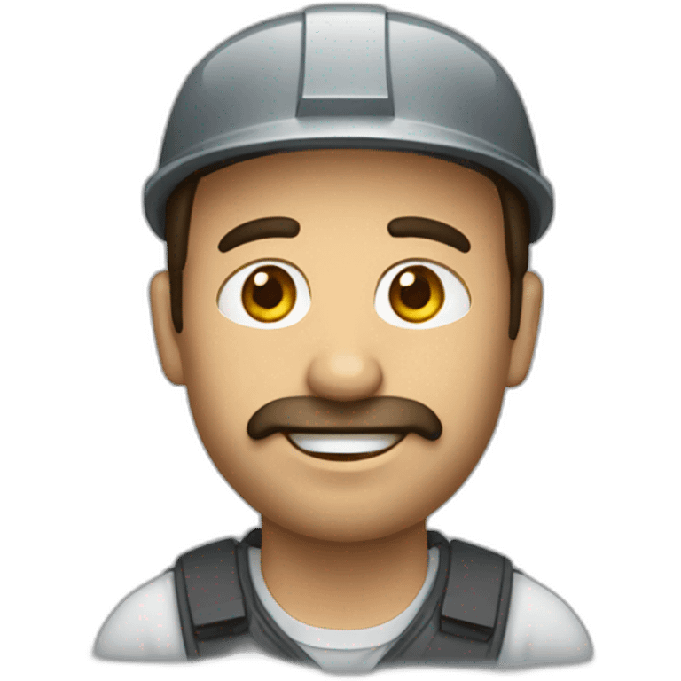 Trabajador con taladro  emoji