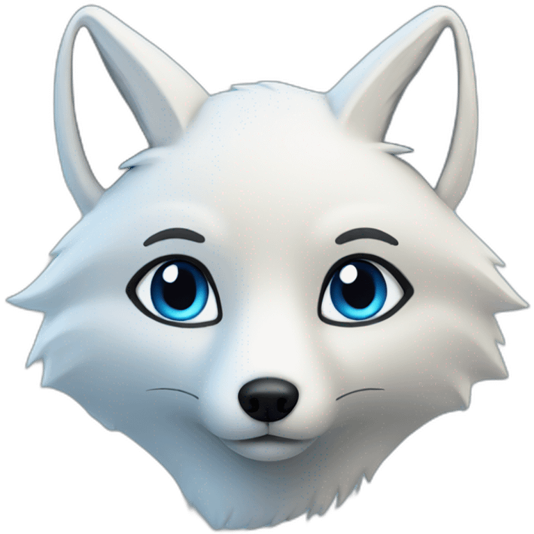 Blue fox emoji