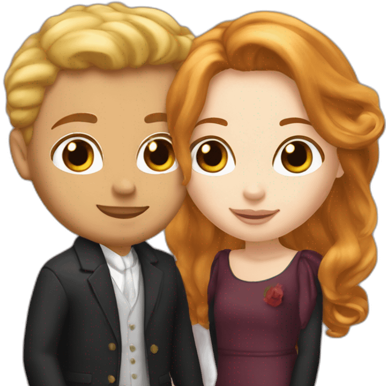 rousse et blond mariagz emoji