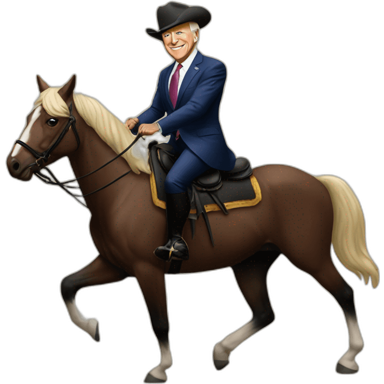 joe biden riding a horse emoji