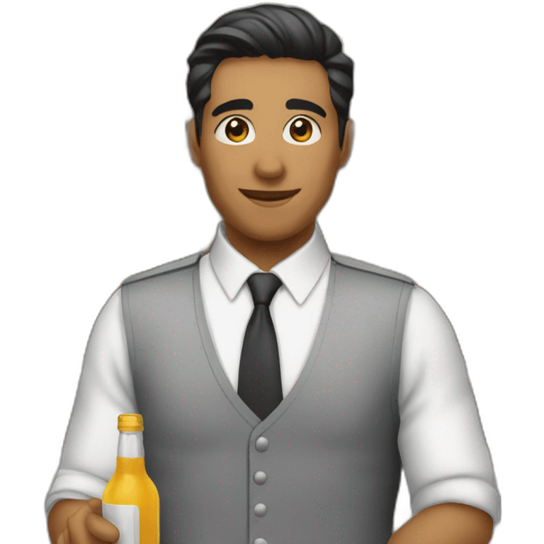 Bartender delivering drink emoji